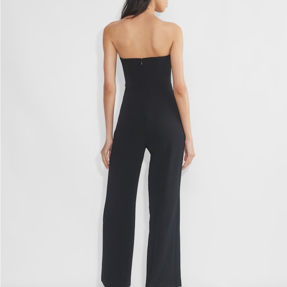 Aritzia Wilfred Black endless Strapless Jumpsuit sz 8 - Picture 4 of 8